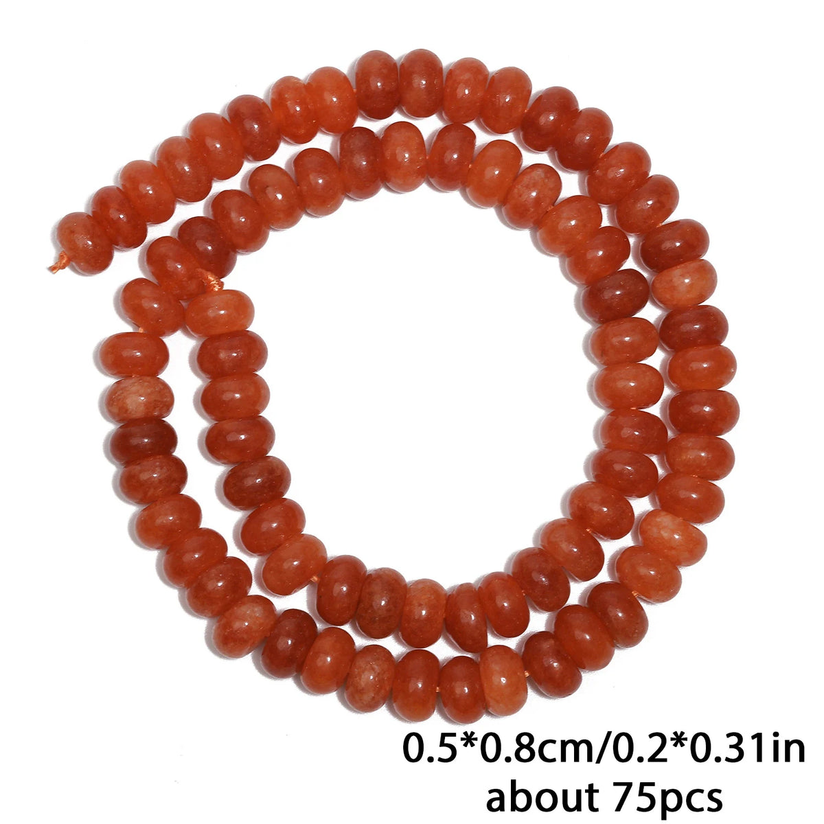 Stone Beads Rondelle Yellow Green Jade-Style for DIY Jewelry Making Craft Beads