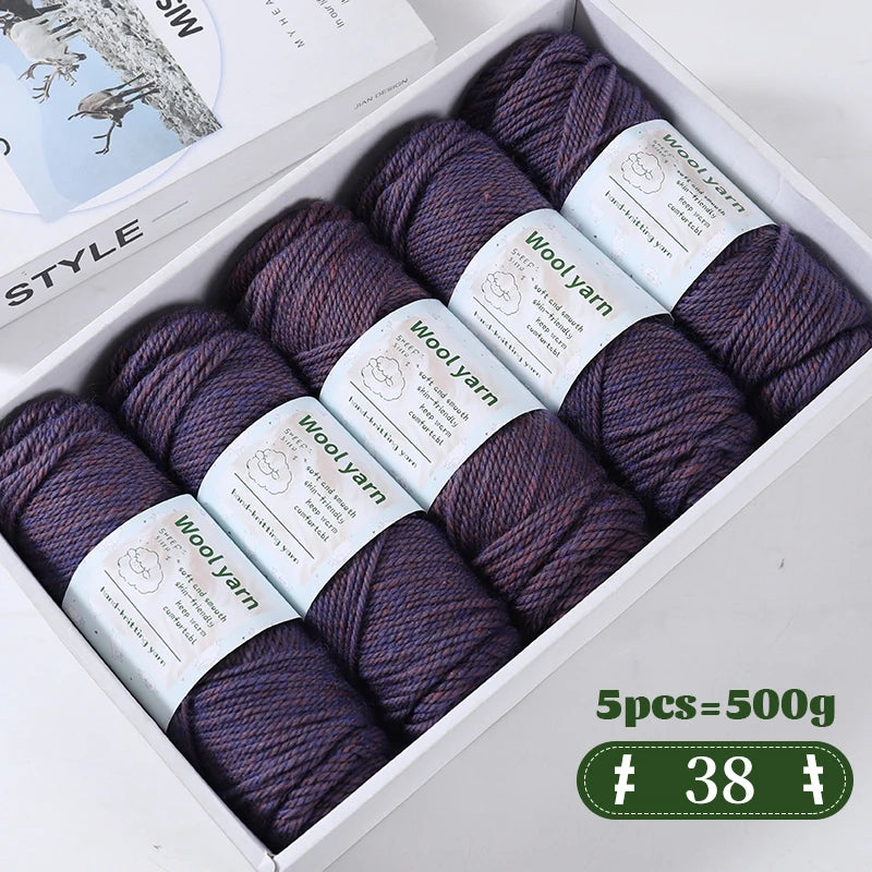 Yarn, Thick Rainbow Gradient for Coats, Scarves, Gloves & Creative Knitwear