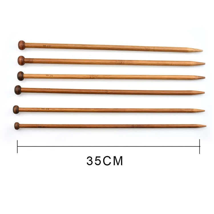Knitting Needles, LOOEN Wooden for Handmade Sweaters, Scarves & Crafts