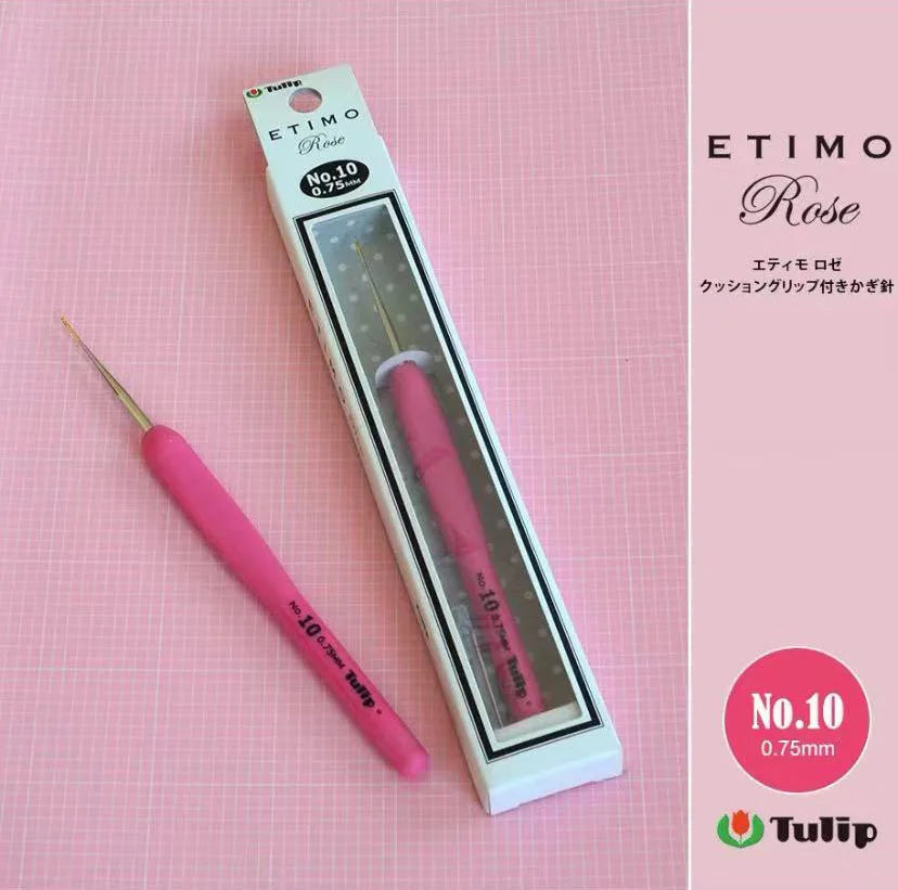 Crochet Hook, Tulip Etimo Rose for Handmade Yarn Crafts & Needlework