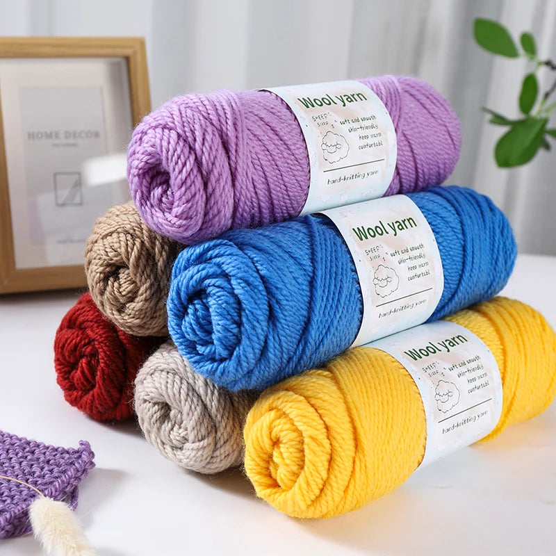 Yarn, Thick Rainbow Gradient for Coats, Scarves, Gloves & Creative Knitwear