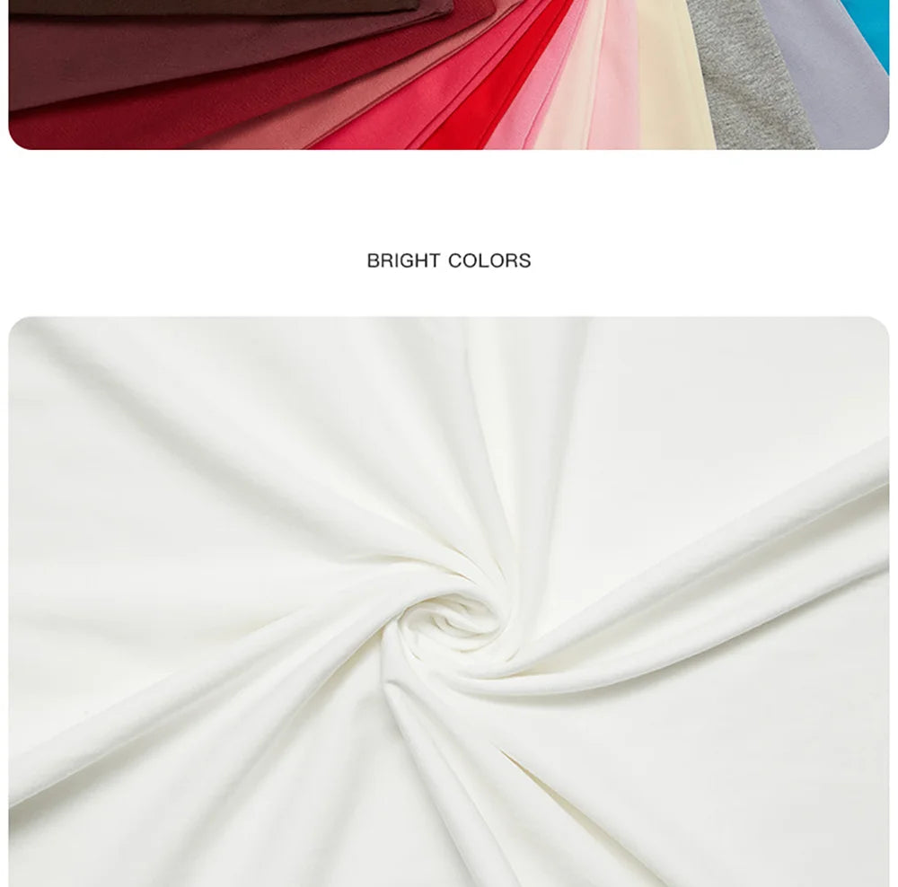T-Shirt Unisex Solid Color 100% Cotton Loose Fit Short Sleeve Candy Color Tee