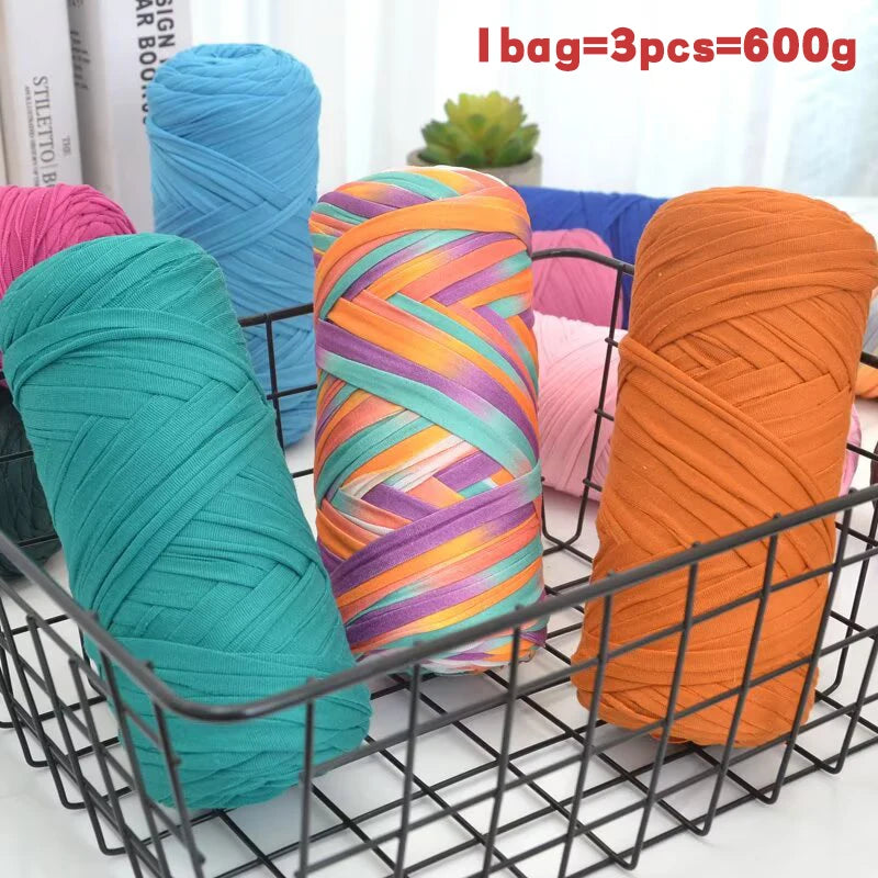 Yarn, Fabric Strip for Crochet Bags, Slippers, Hats, Cushions & Baskets