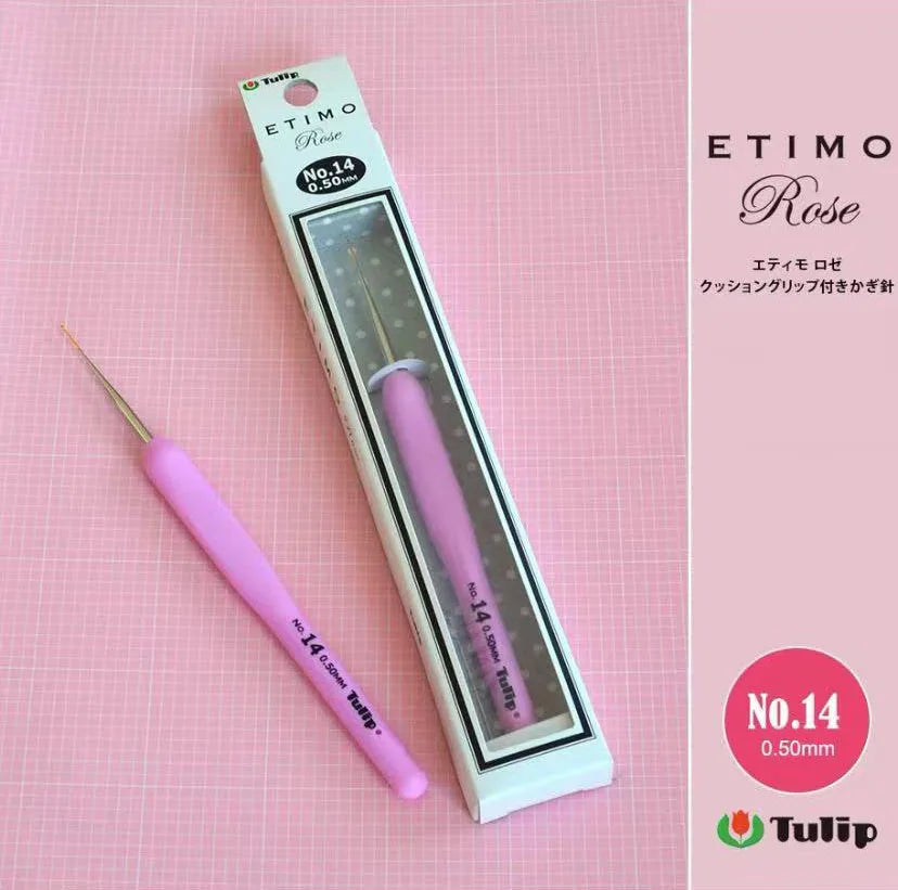 Crochet Hook, Tulip Etimo Rose for Handmade Yarn Crafts & Needlework