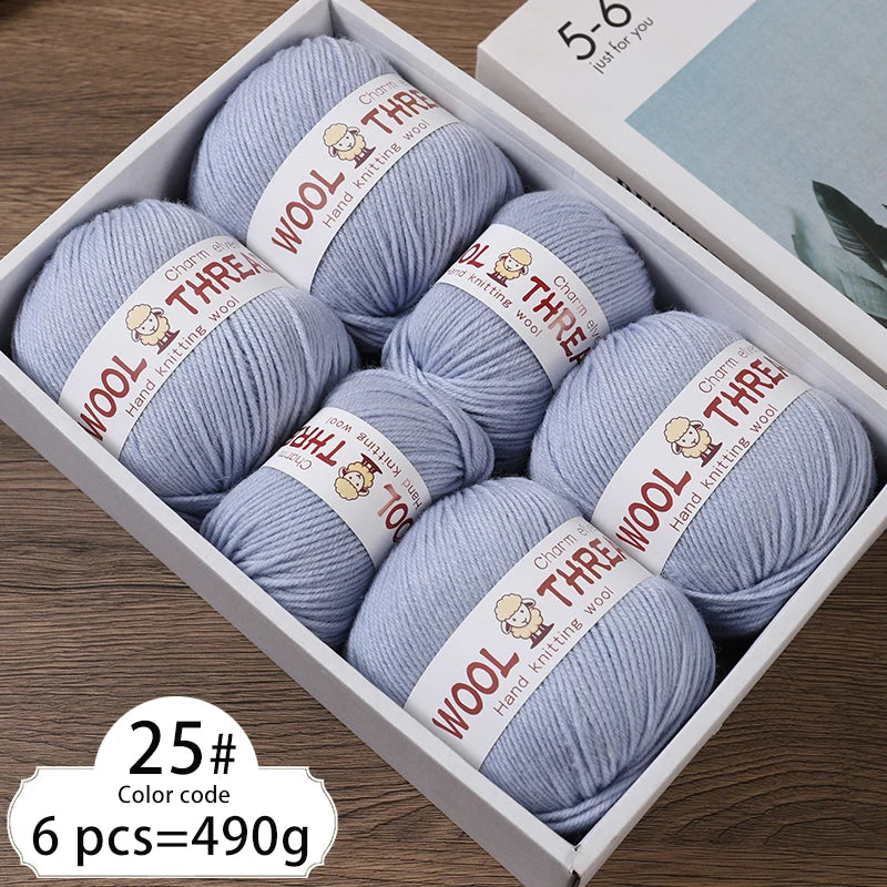 Yarn, Medium-Coarse for Knitting Sweaters, Scarves, Hats & Winter Crafts