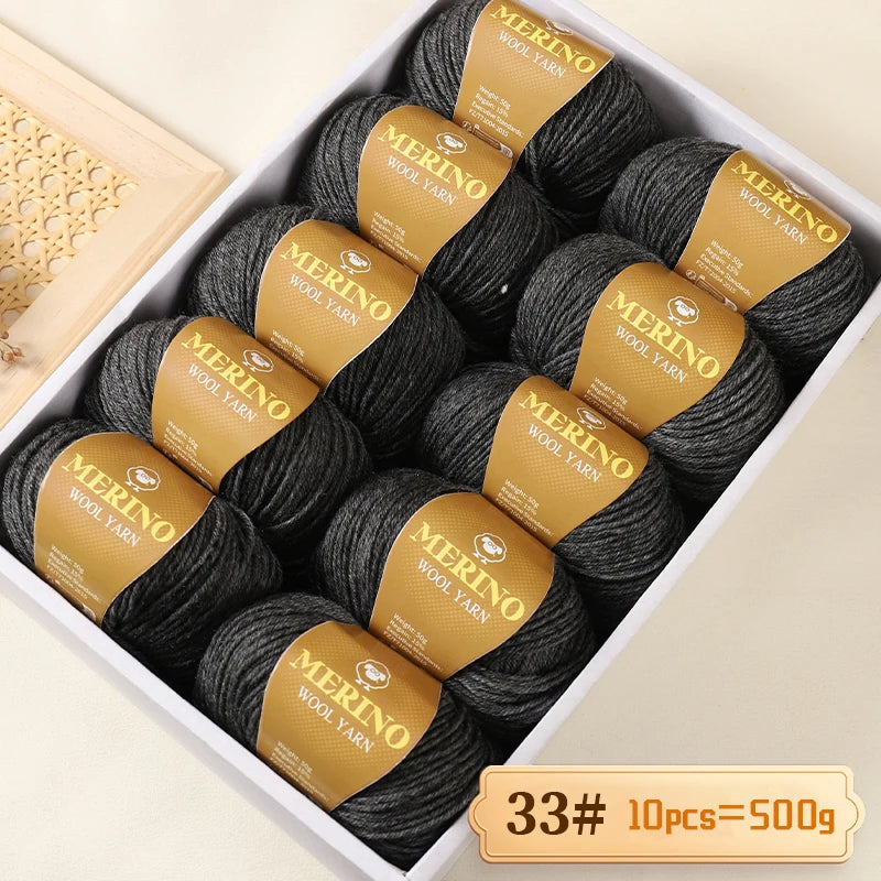 Yarn, Medium-Fine for Hand Knitting Sweaters, Scarves & Winter Hats