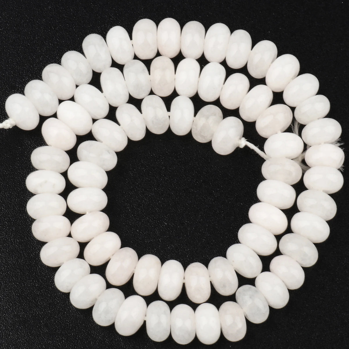 Stone Beads Rondelle Yellow Green Jade-Style for DIY Jewelry Making Craft Beads