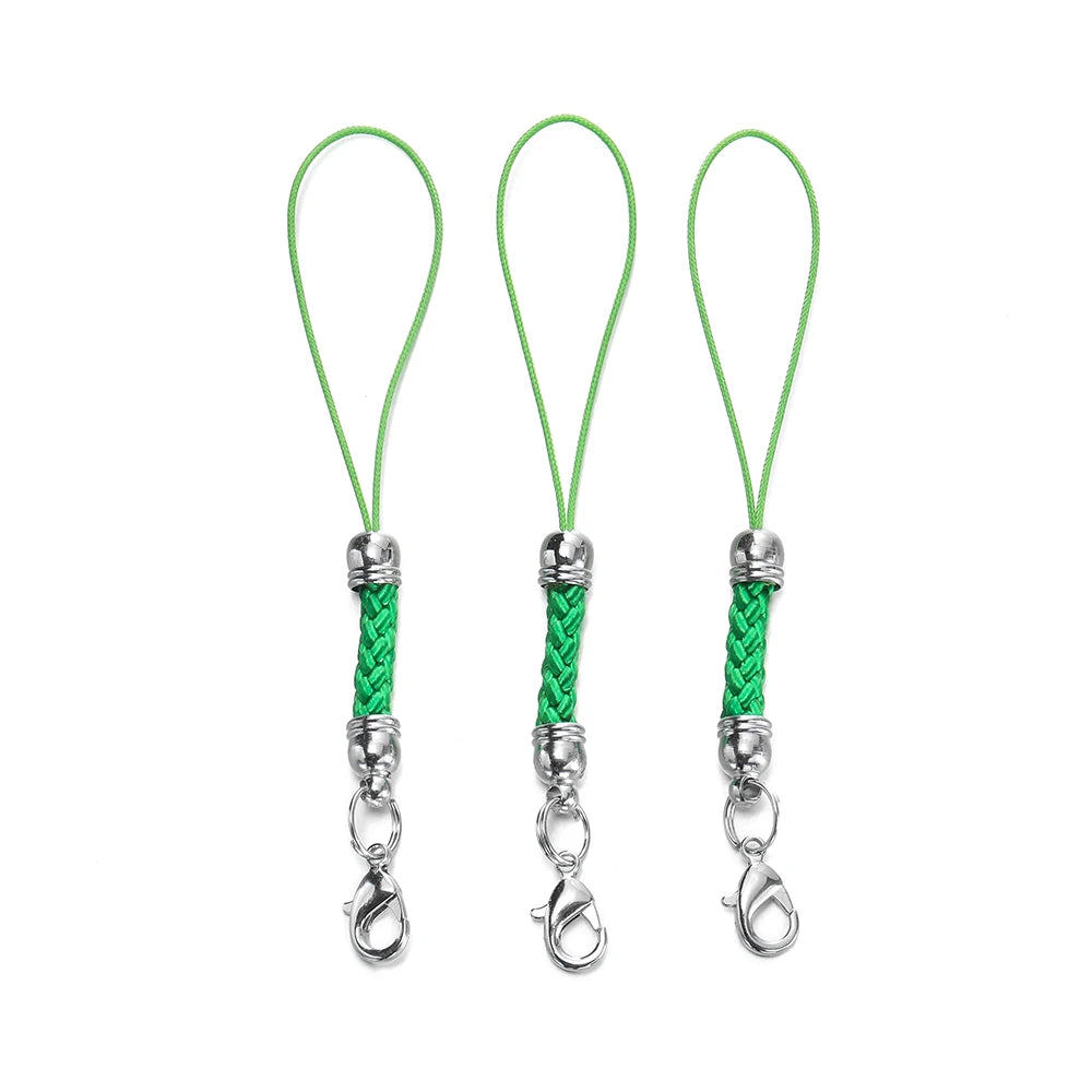 Keychain Cord Straps Lobster Clasps Jump Rings DIY Jewelry Making Craft Supplies