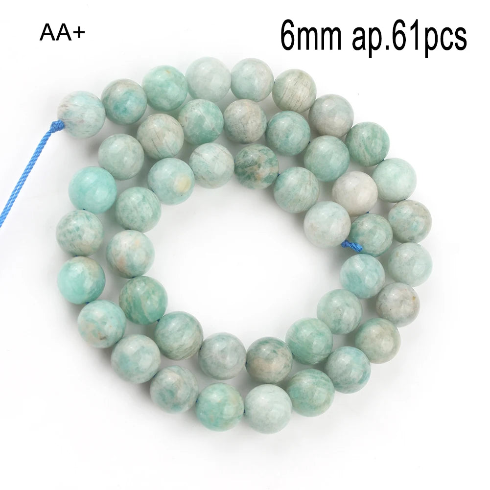 Stone Beads Amazonite-Style Faceted Mixed Shapes for DIY Jewelry Making