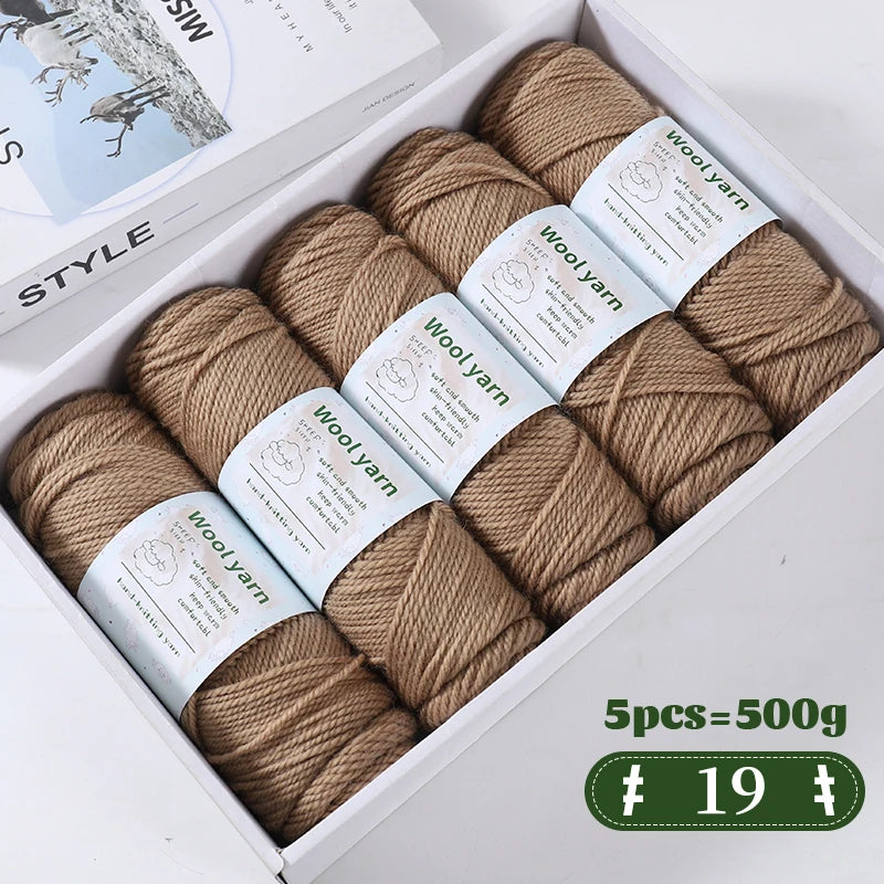Yarn, Thick Rainbow Gradient for Coats, Scarves, Gloves & Creative Knitwear