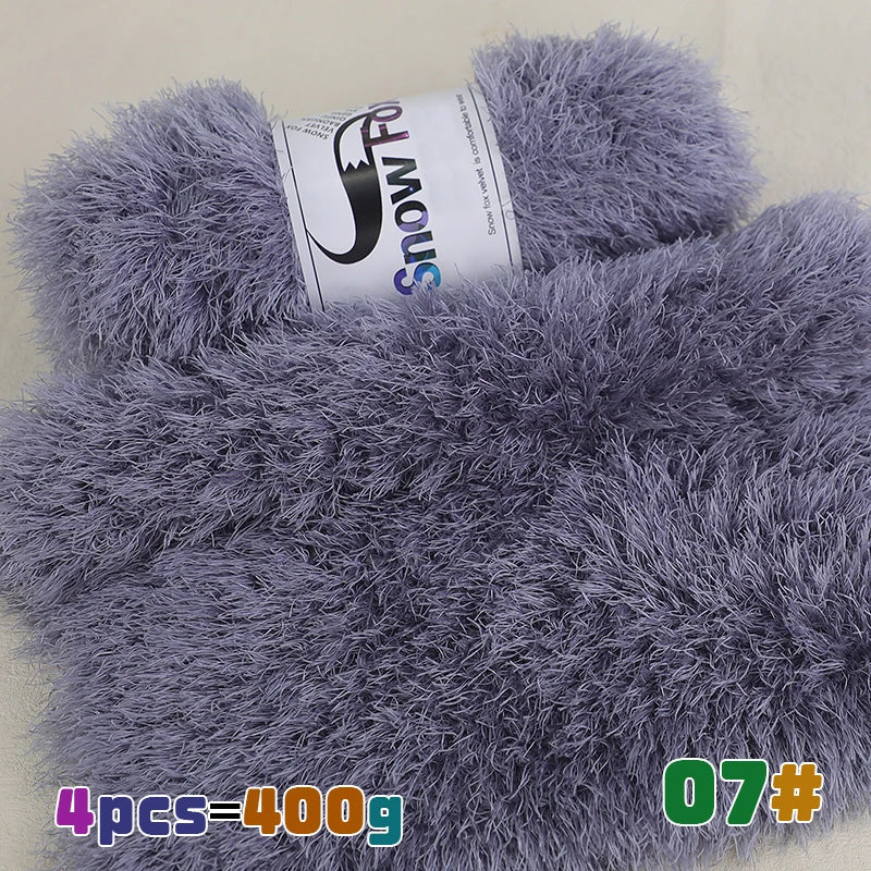 Yarn, Faux Fur Eyelash Texture for Knitting Coats, Scarves, Hats & Vests