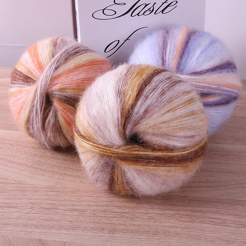 Yarn, Rainbow Gradient for Handmade Coats, Sweaters, Gloves & Shawls