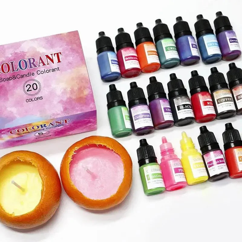 5ML Candle Wax Pigment Colorant Non-Toxic Soy Candle Wax Pigment Liquid Dye Soy Wax DIY Soap Dyes Candle Making Supplies