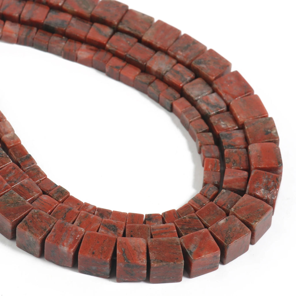 Stone Beads Cube Jasper Opal Jade Quartz Styles for DIY Jewelry Making
