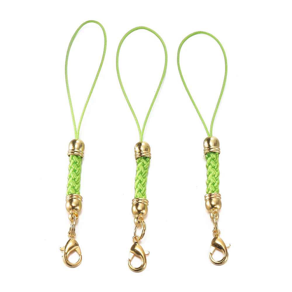 Keychain Cord Straps Lobster Clasps Jump Rings DIY Jewelry Making Craft Supplies