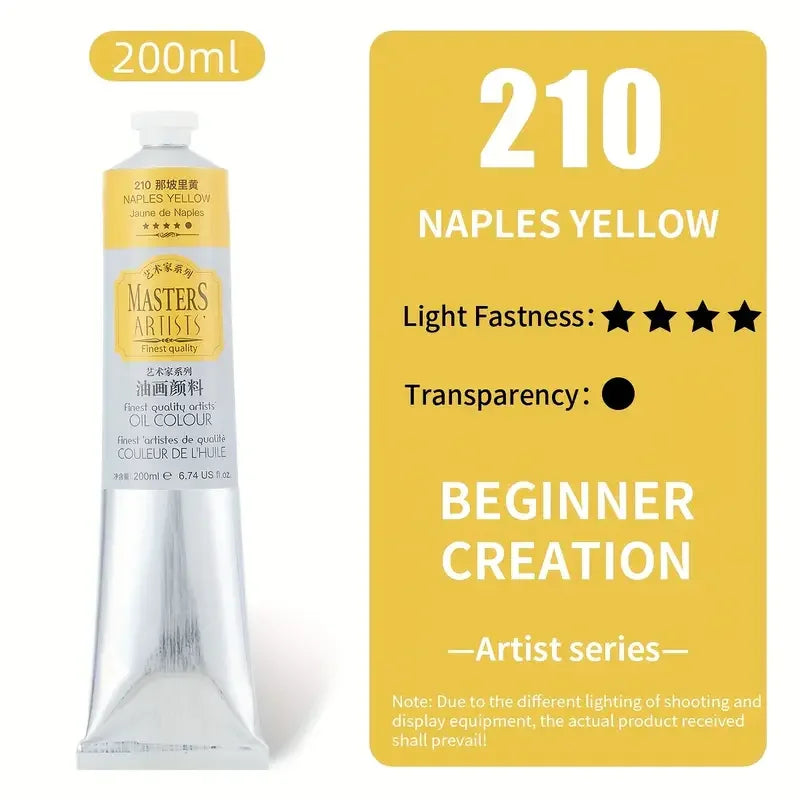 Marie's Oil Paint — 200ml Jumbo Tube, 14 Colors Available