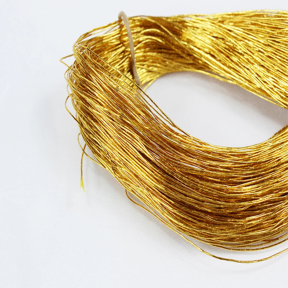 Embroidery Thread, Gold-Colored for Handmade Needlework & Stitching Crafts