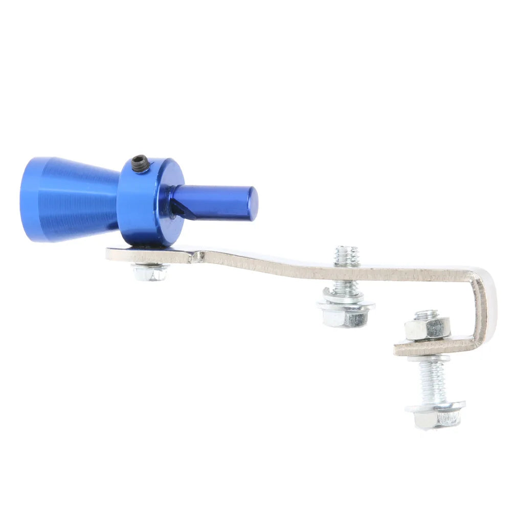 Universal Car Turbo Sound Whistle Exhaust Pipe Blue Tip | Aluminum Alloy
