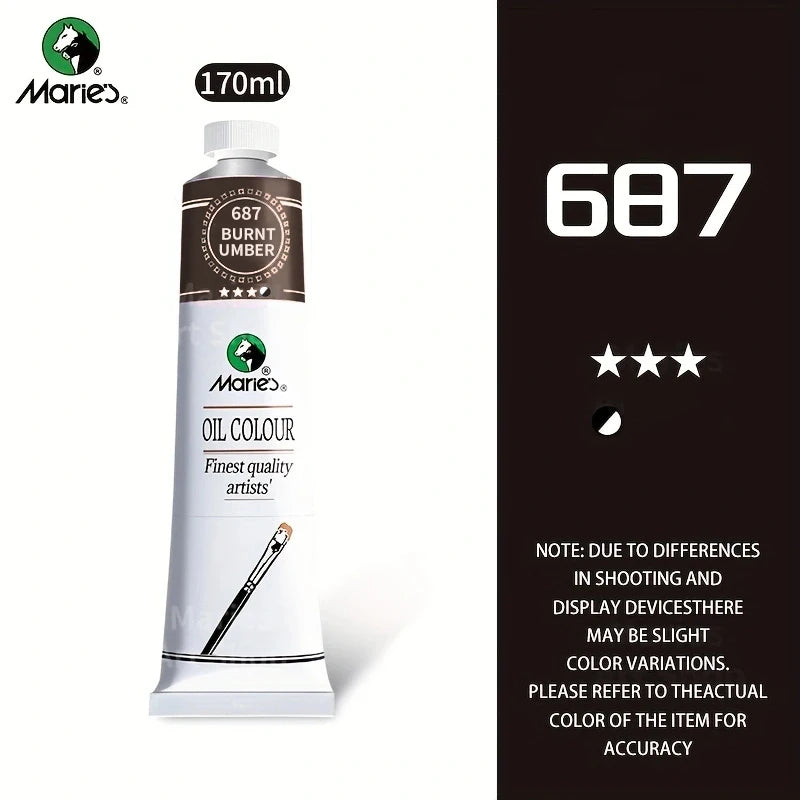 Marie's Oil Paint — 170ml Large Tube, 16 Colors Available