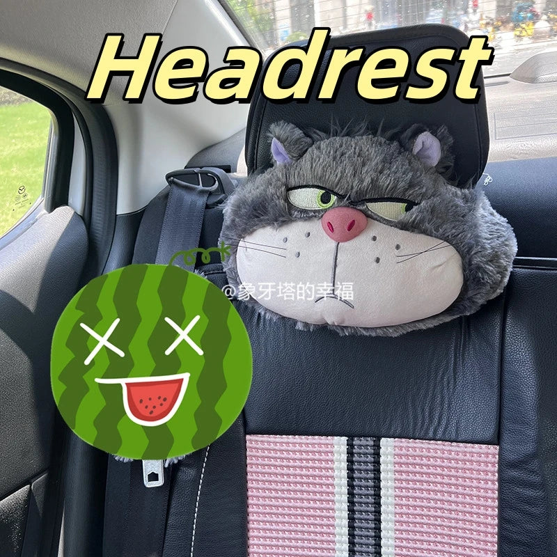Cute Lucifer Cat Headrest Seat Premium Quality Replacement Accessory