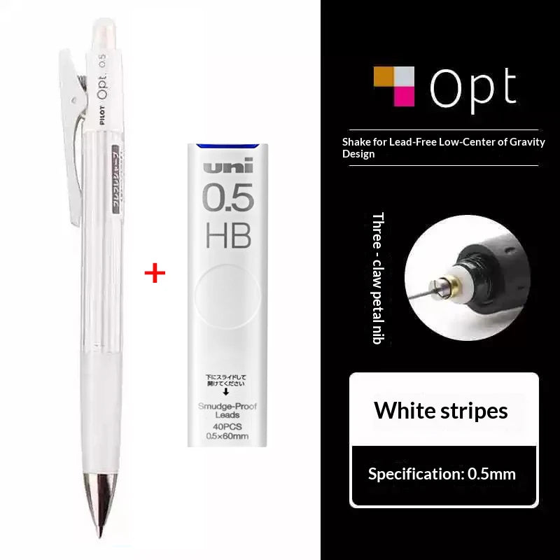 Mechanical Pencil, Pilot Opt. HOP-20R — 0.5mm Shake, Optional Lead Refills