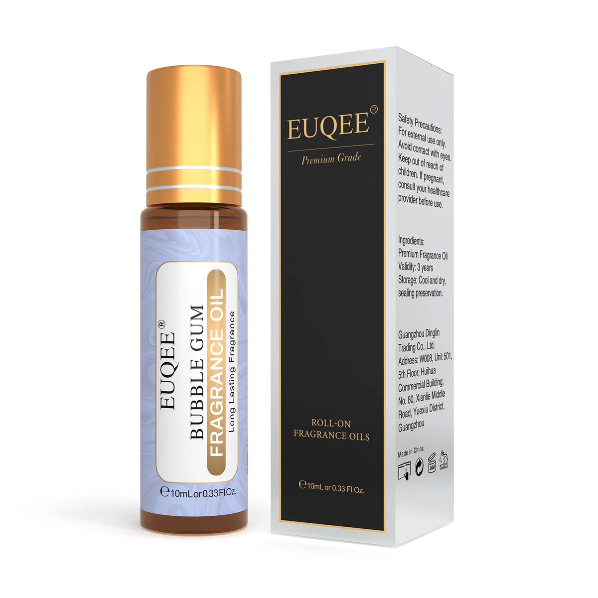 EUQEE Women's Roll-On Perfume Oil 10ml 31 Scents Alcohol-Free Long-Lasting