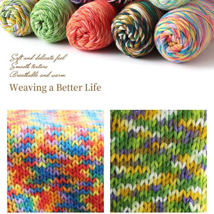 Yarn, Color Gradient for Knitting Sweaters, Scarves, Hats & Handmade Gifts