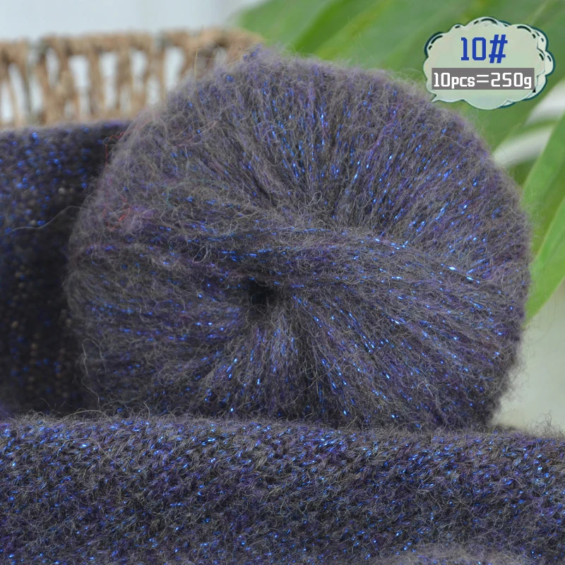 Yarn, Glitter Effect for Knitting Sweaters, Scarves, Hats & Handmade Gifts