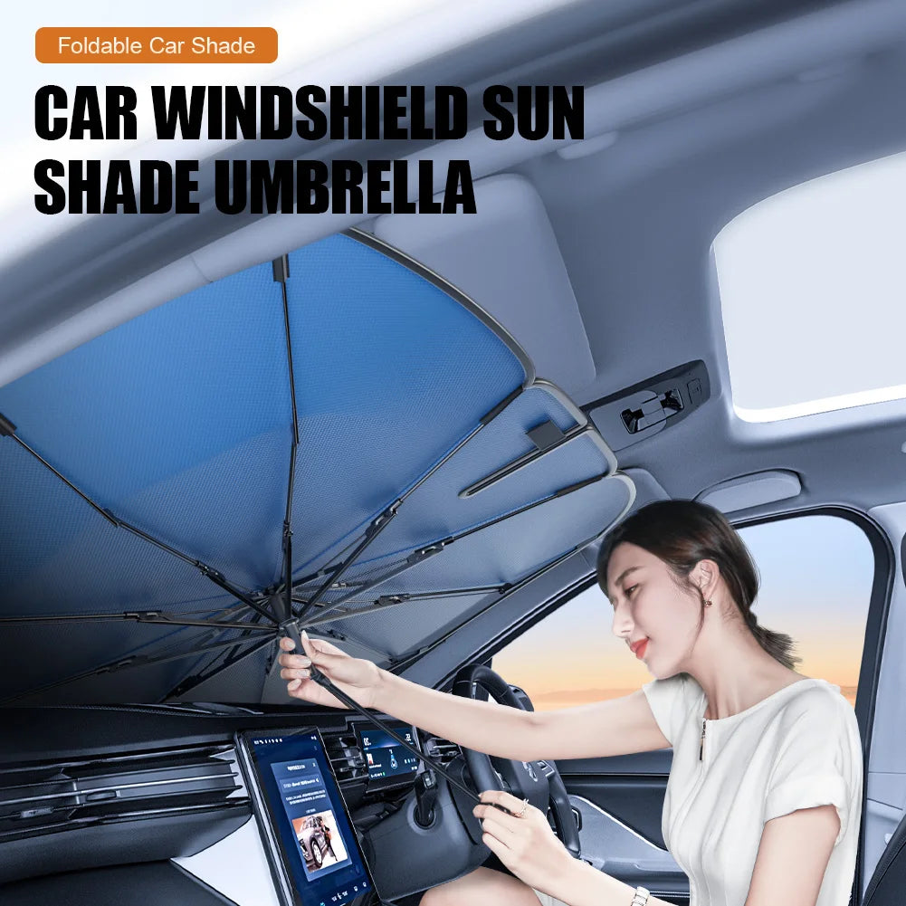 Car Sunshade Windshield Umbrella with Car Sun Shade UV Protector