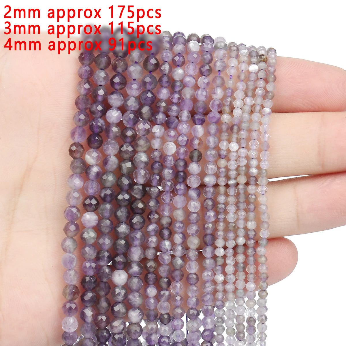 Stone Beads Purple Amethyst-Style Assorted Shapes for DIY Jewelry Making