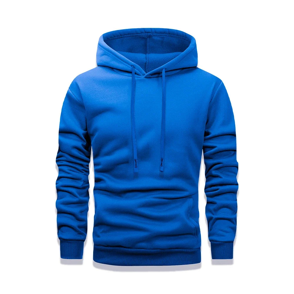 Hoodie Men's Pullover Fleece Drawstring Kangaroo Pocket Casual Warm 8 Colors
