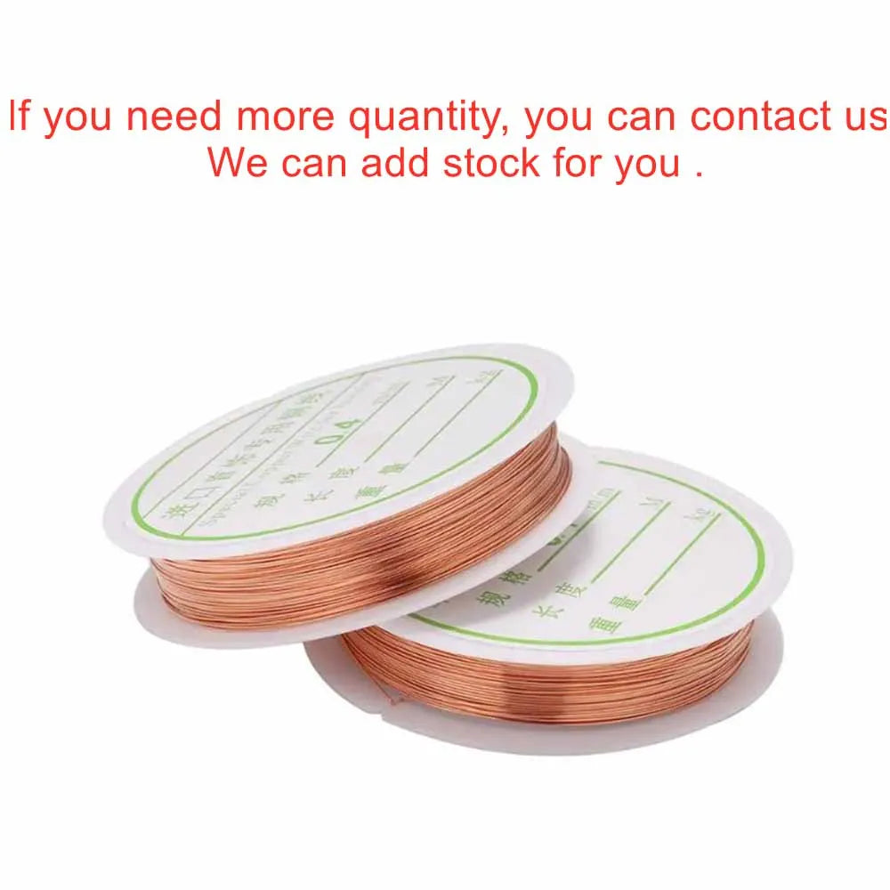 Copper Beading Wire Alloy Metal Stringing Thread DIY Jewelry Making