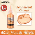 Marie's Metallic Acrylic Paint 50ml — Pearlescent & Shiny Pigments