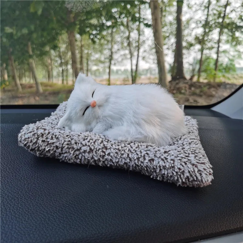 Car Ornaments Cute Simulation Sleeping Car Dashboard Ornament Decoration