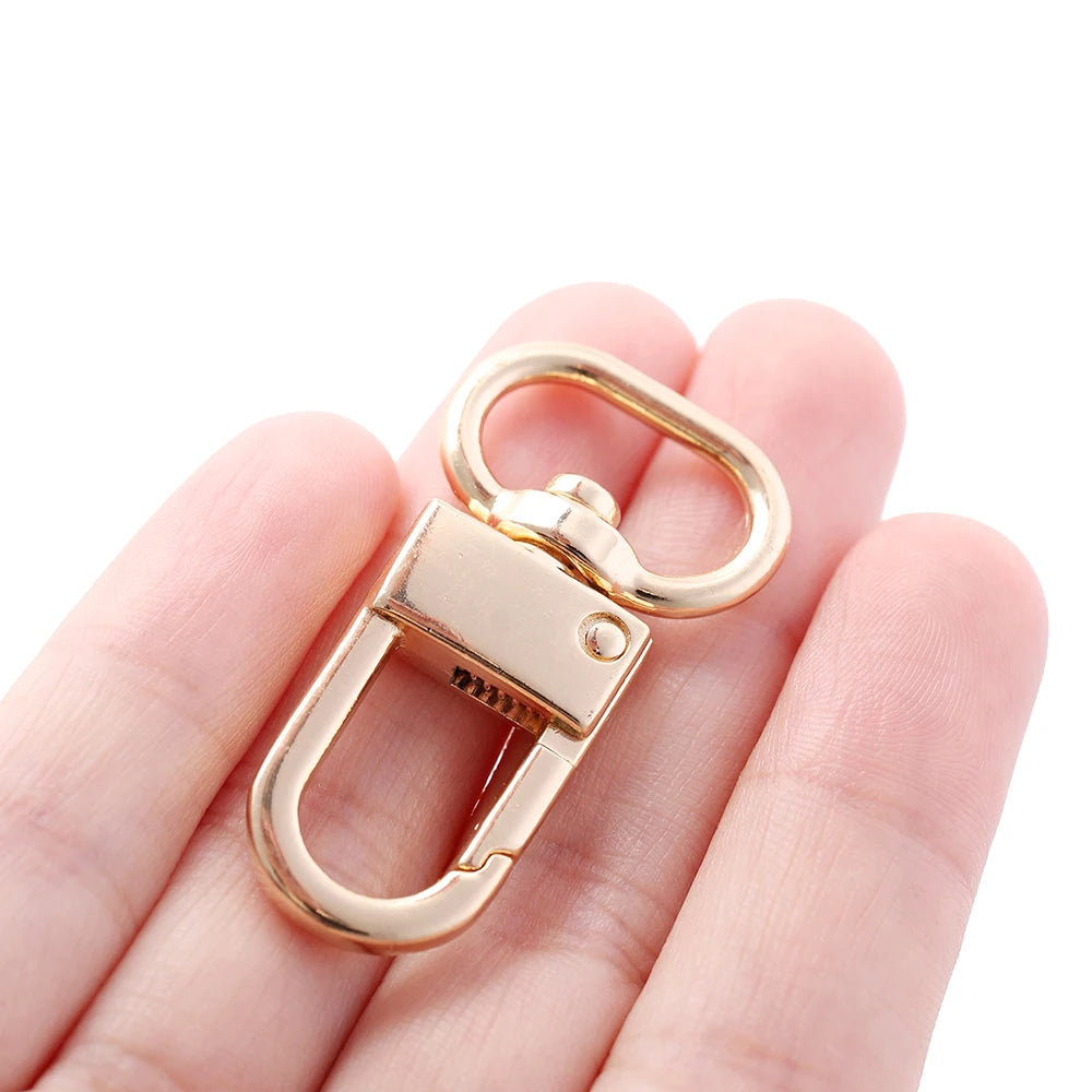 Swivel Lobster Clasps Alloy Keychain Clips Split Rings DIY Jewelry Making