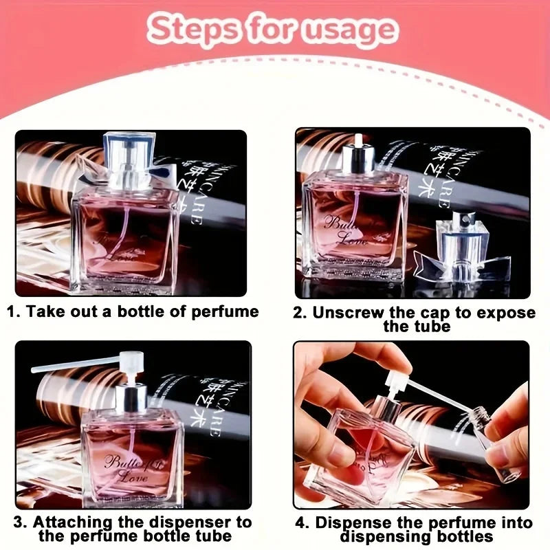 Perfume Refill Tools Plastic Funnels and Pump Bottle Filling Dispensers