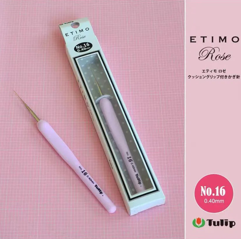 Crochet Hook, Tulip Etimo Rose for Handmade Yarn Crafts & Needlework