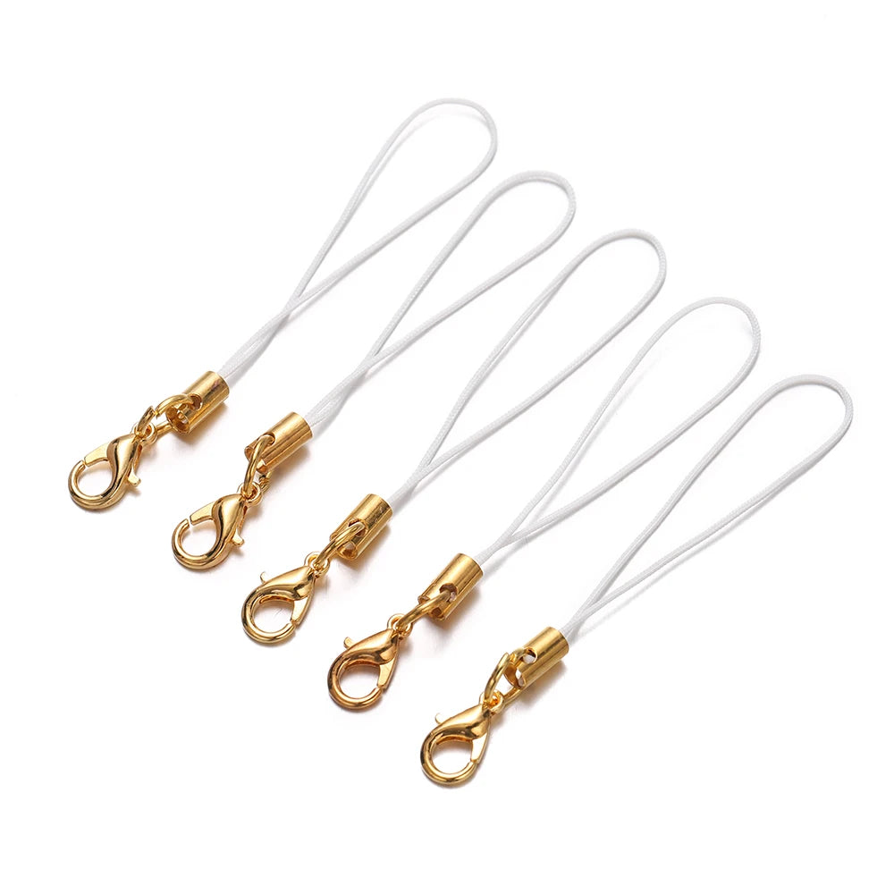 Keychain Cords with Lobster Clasps Lanyard Straps DIY Jewelry Making