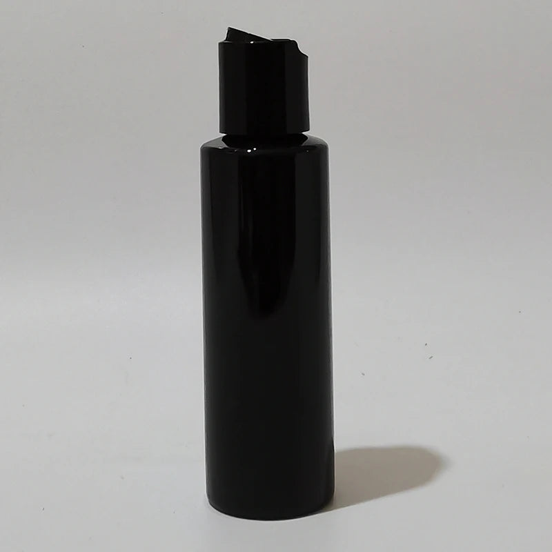 Disc-Top Bottles Empty PET Black White Cosmetic Packaging 30 Pack
