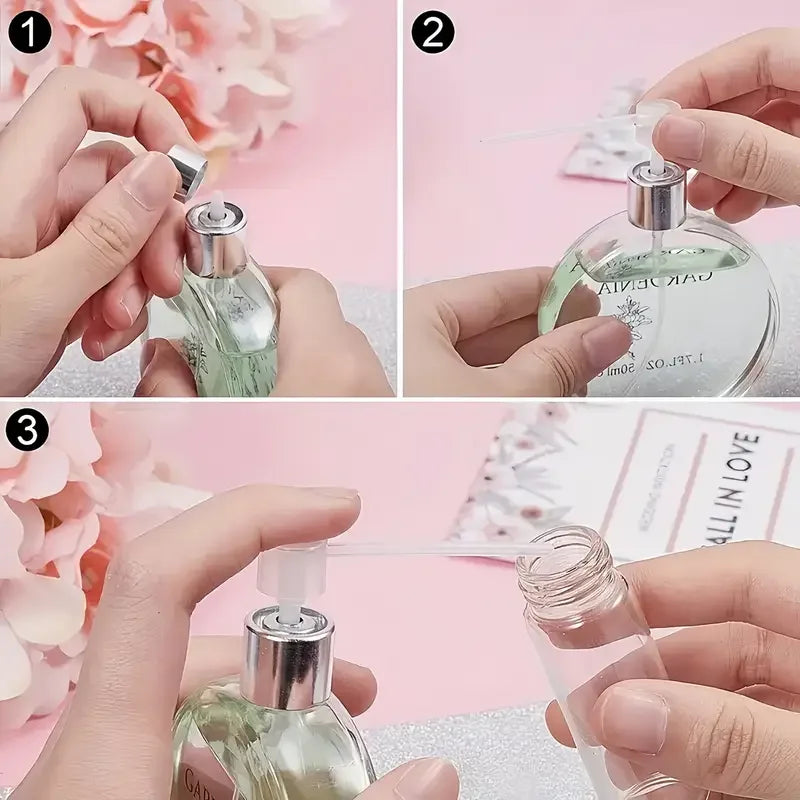 Perfume Refill Tool Set Plastic Funnels Pipettes Droppers and Syringes