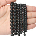Stone Beads Matte Faceted Black Agate Onyx Styles for DIY Jewelry Making