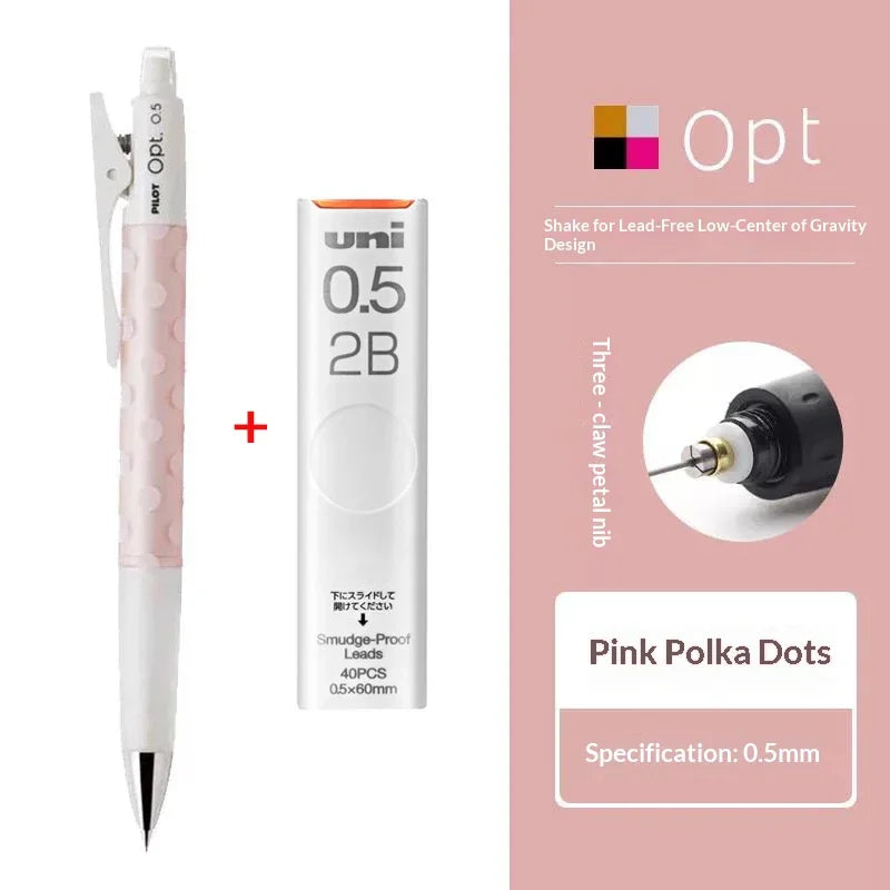 Mechanical Pencil, Pilot Opt. HOP-20R — 0.5mm Shake, Optional Lead Refills