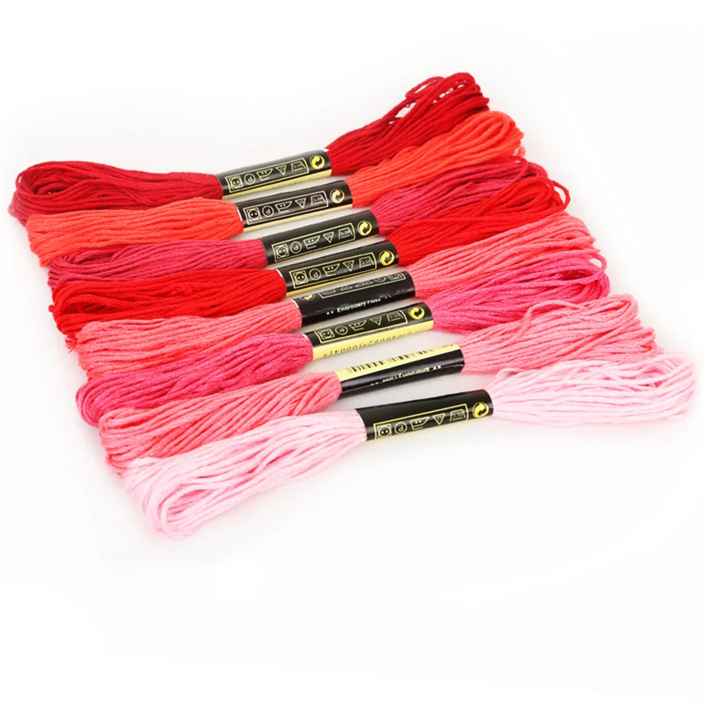 Embroidery Thread, Gradient & Solid Colors for Handmade Cross-Stitch Crafts