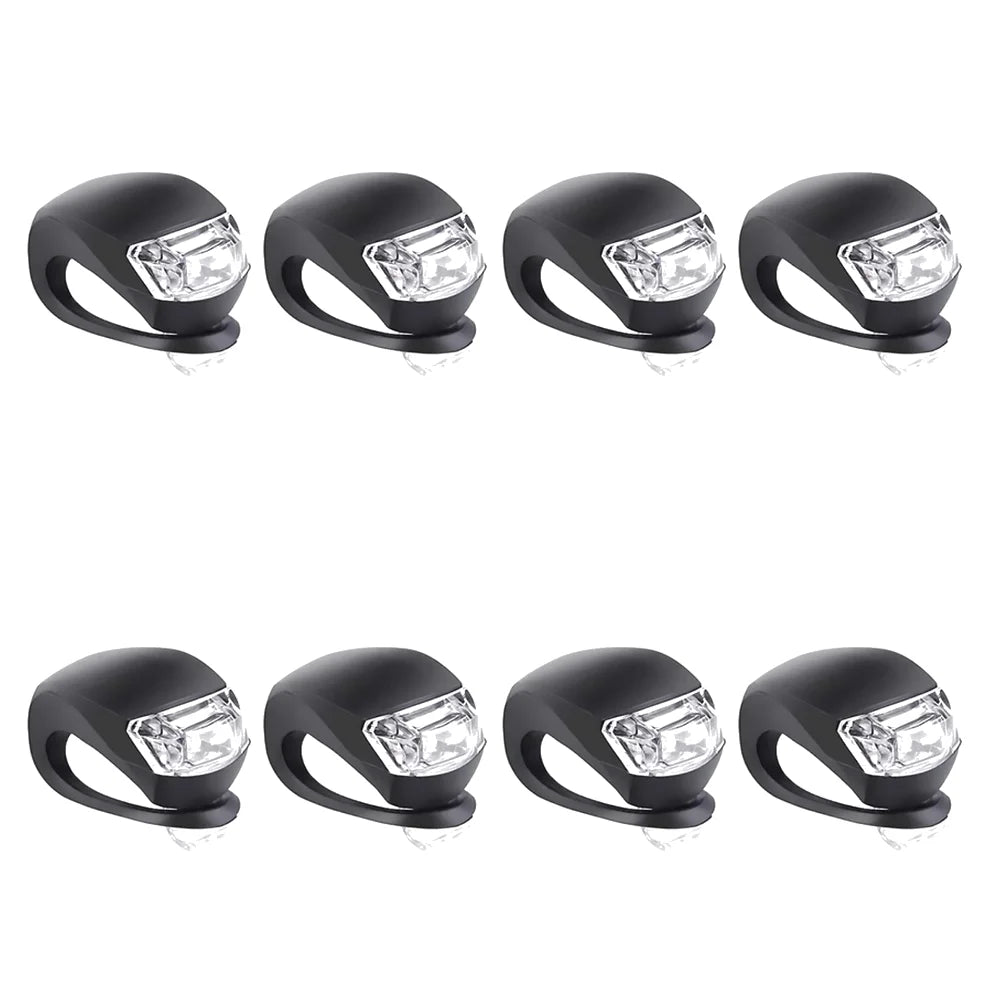 2-10pcs LED Silicone Bicycle Front Premium Quality Replacement Accessory