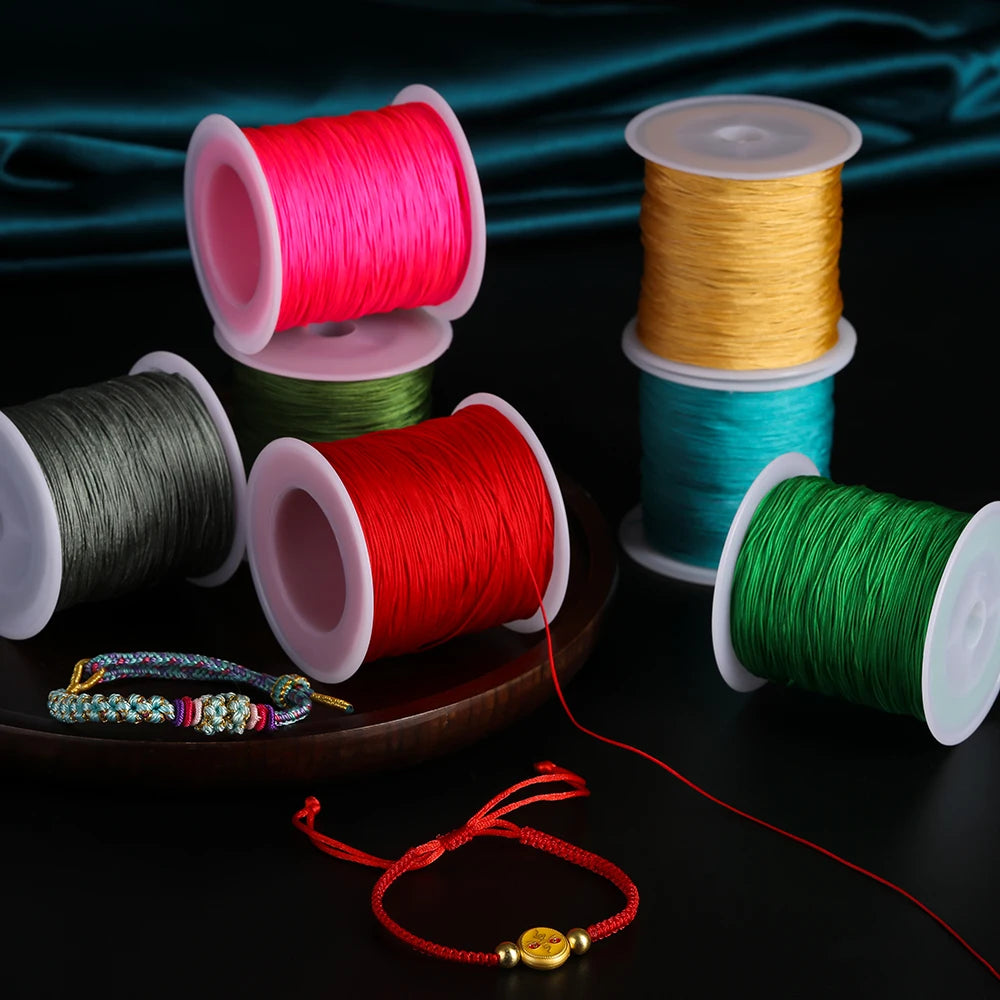 Nylon Beading Thread Multicolor Knotting Rope DIY Jewelry Making Craft Supplies