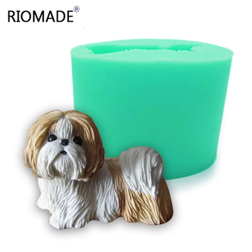 3D Dog Silicone Candle Mold — Pomeranian, Shih Tzu & Chihuahua, 3 Styles