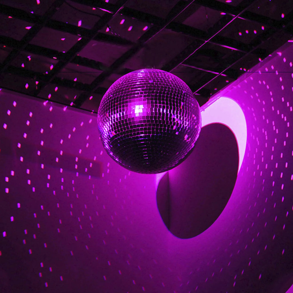 Disco Mirror Ball 7.87 in (20cm), Glass, Hanging, Party & Stage
