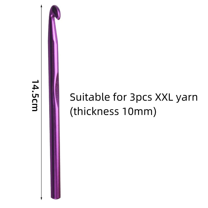 Crochet Hook Set, Colorful Aluminum for Dolls, Sweaters & Handmade Scarves