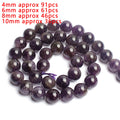 Stone Beads Purple Amethyst-Style Assorted Shapes for DIY Jewelry Making