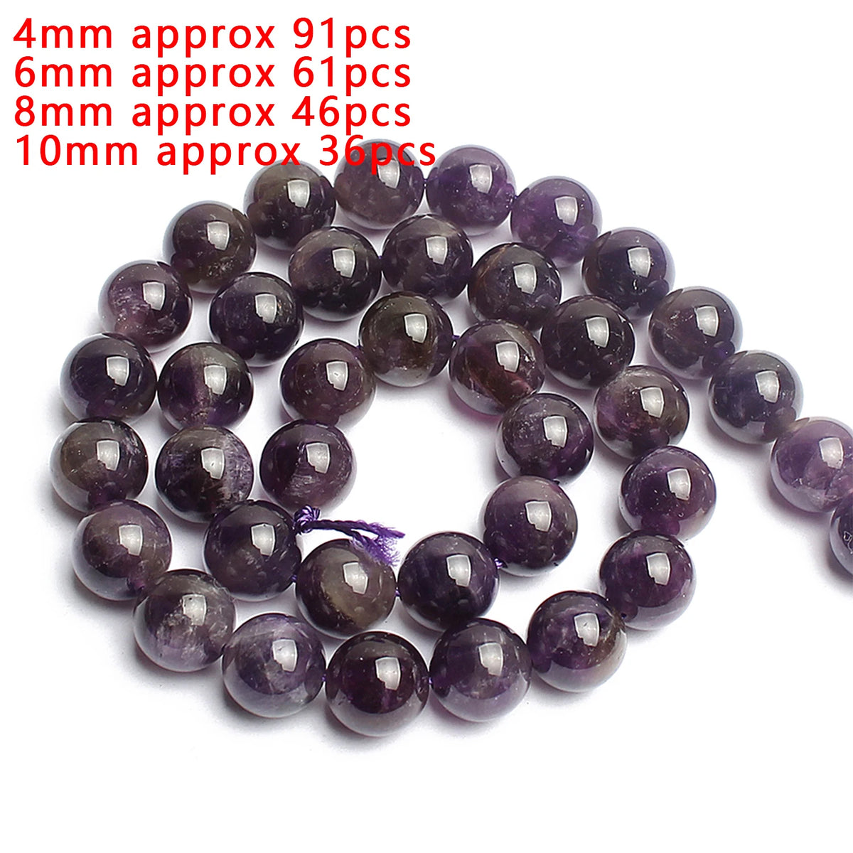 Stone Beads Purple Amethyst-Style Assorted Shapes for DIY Jewelry Making